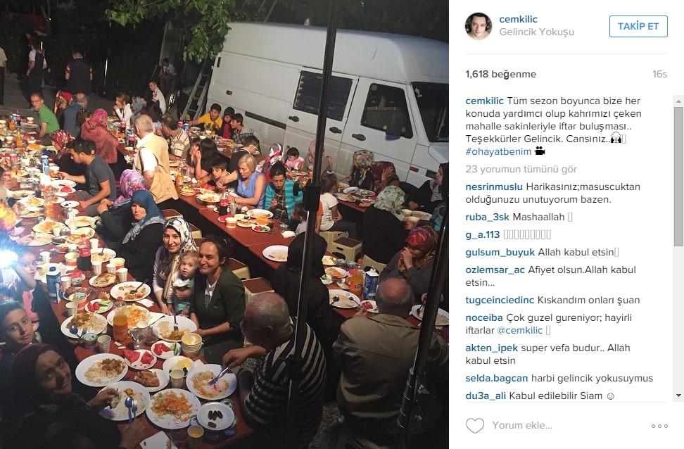 O Hayat Benim ekibi mahalleye iftar verdi