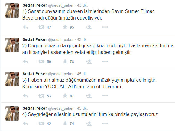 Sedat Peker’den Sümer Tilmaç açıklaması
