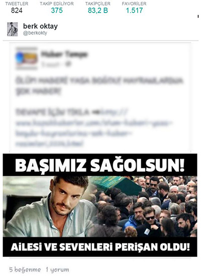Berk Oktay o habere ateş püskürdü
