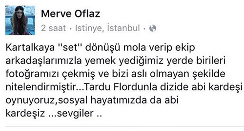 Merve Oflaz Tardu Flordun’la aşk iddiasına yanıt