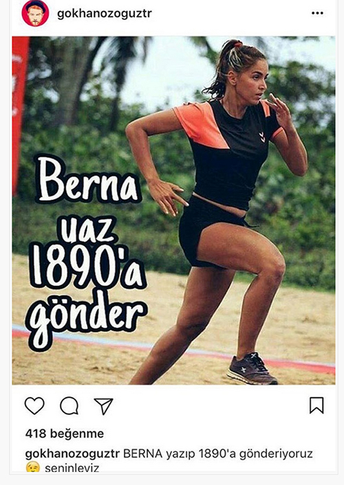 Athena Gökhan’dan tepki çeken Berna Keklikler mesajı