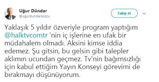 Uğur Dündar Halk TV’den ayrıldı mı?