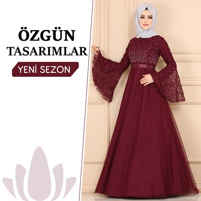 Tesettür Elbiselede Yeni Trendler www.modasalcim.com’da