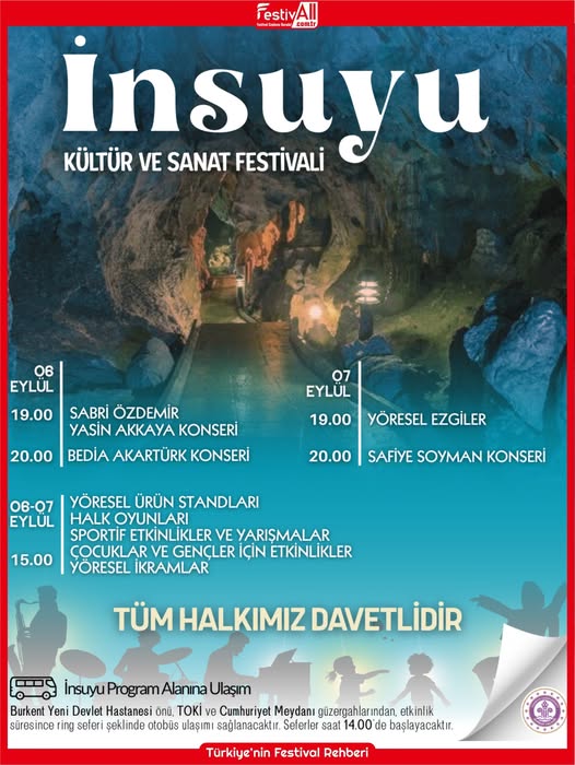 Burdur İnsuyu Kültür ve Sanat Festivali ile 47 Yıl Sonra Yeniden Canlanıyor