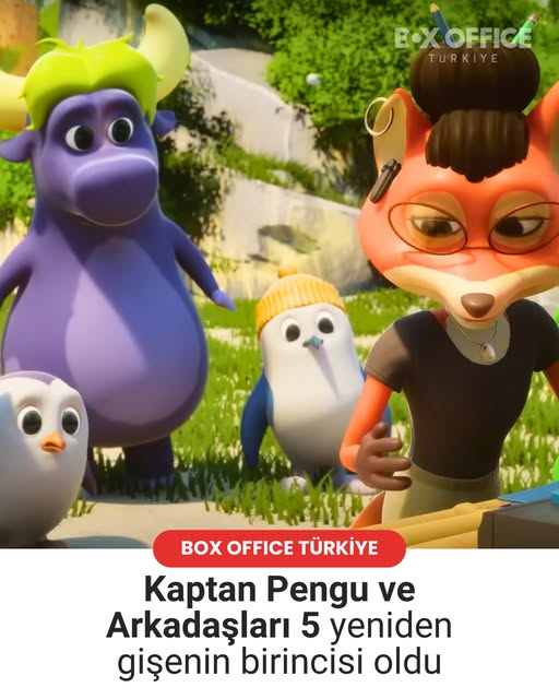 Kaptan Pengu ve Arkadaşları 5 Box Office Türkiye’de Lider Oldu