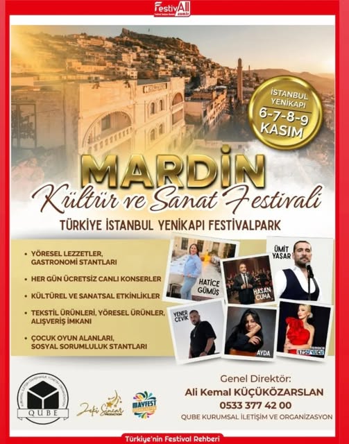 Mardin’in Renkli Dokusu İstanbul’da Buluşuyor: Kültür ve Sanat Festivali Başlıyor