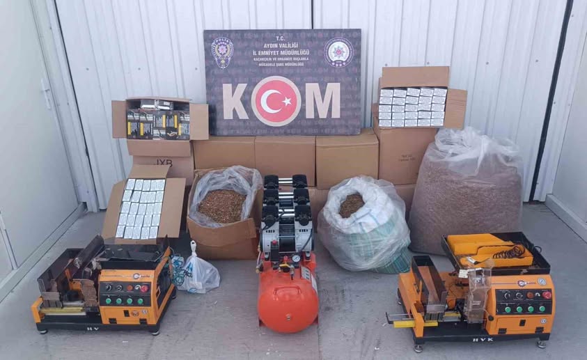 Aydın’da Kaçak Tütün Operasyonu: 68 Bin Makaron Ele Geçirildi